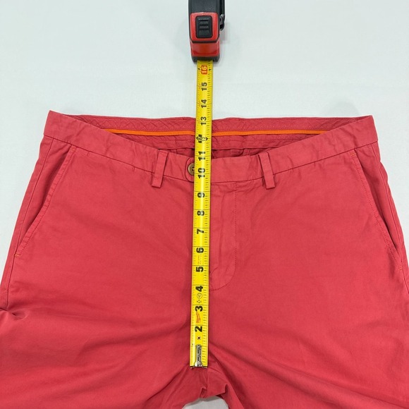 Tommy Bahama Chino Pants‎ Mens 36x30 Red Pima Cotton Straight Leg Twill Slacks - Picture 5 of 10